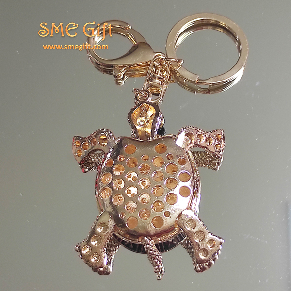 พวงกุญแจ เต่าประดับคริสตัล พร้อมกล่องของขวัญ Turtle Key-02 ชิ้น