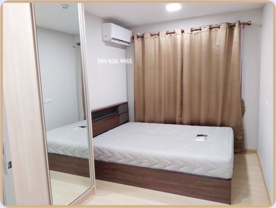 ให้เช่า พลัมคอนโดรังสิตอไลฟ์ ขนาด 26.25 ตร.ม ใกล้ ม.กรุงเทพ ชั้น 2 วิวสระ เฟส1 เฟอร์ครบ เครื่องใช้ไฟฟ้าครบ มีเครื่องซักผ้า