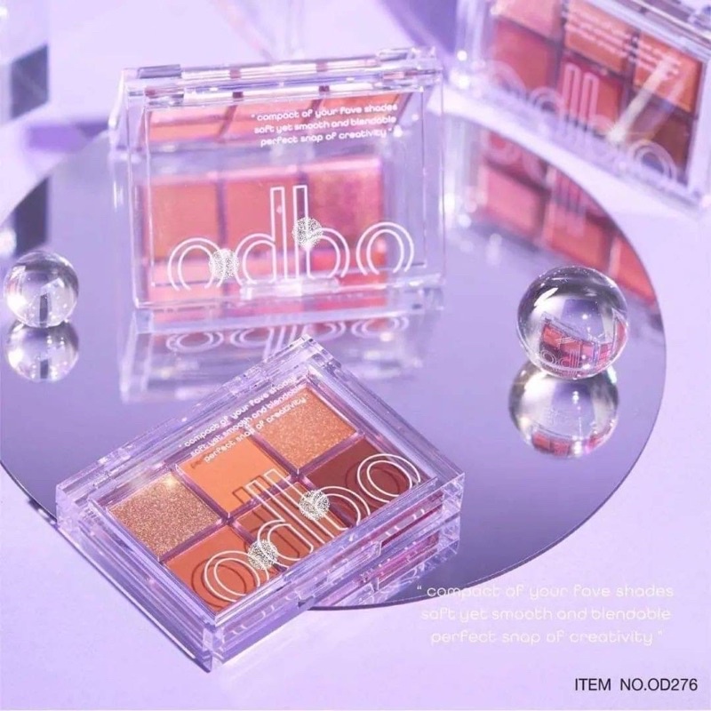 odbo Signature Eyeshadow Palette 6 colors 4.8g OD276 โอดีบีโอ ซิกเนเจอร์ อายแชโดว์ พาเลท
