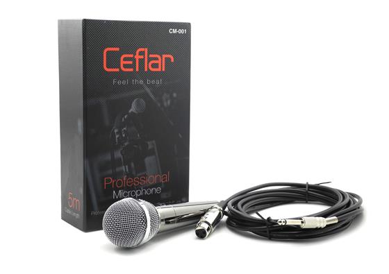 CM-001 CEFLER MICROPHONE คาราโอเกะ สาย5M MI-CL-XX-CM001