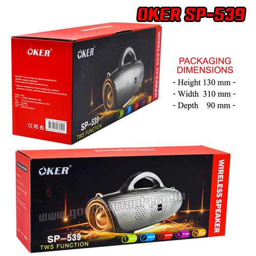 OKER SP-539 OKER BLUETOOTH SPEAKER USB/TF CARD SP-OK-BL-539RE/SV