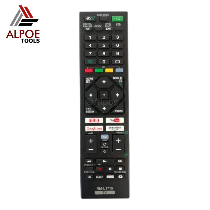 รีโมททีวี Sony รหัส RM-1715 สำหรับ Smart TV