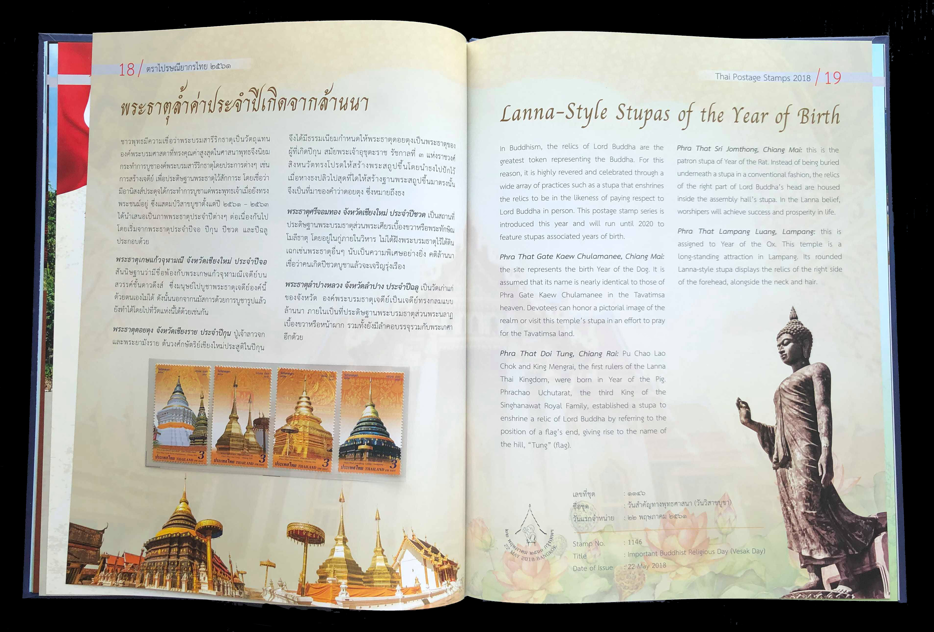 สมุดตราไปรษณียากรไทยประจำปี 2561