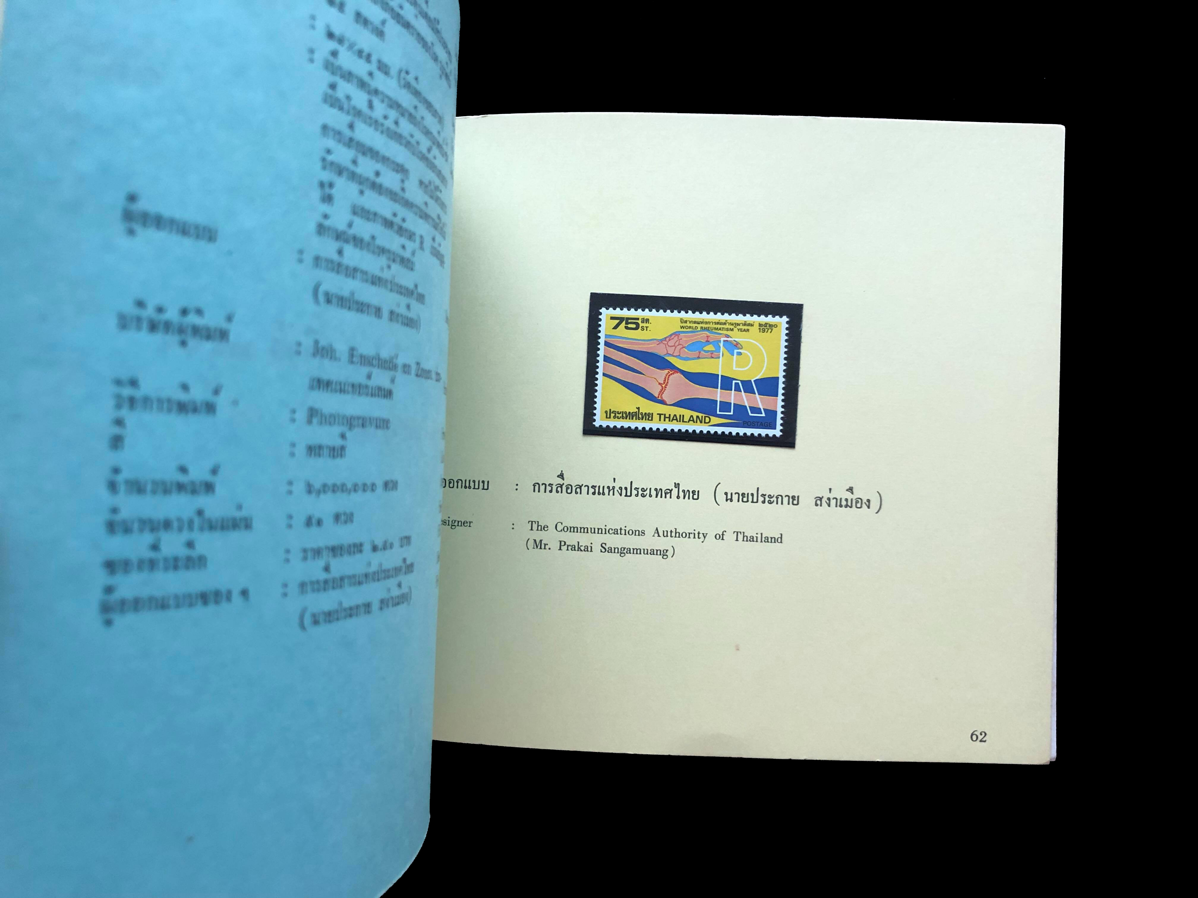 สมุดตราไปรษณียากรไทยประจำปี 2520