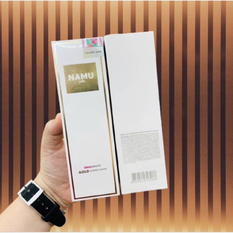 Namu Life Snail White Gold Essence Water 150ml. น้ำตบผสมทองคำบริสุทธิ์ สเนลไวท์