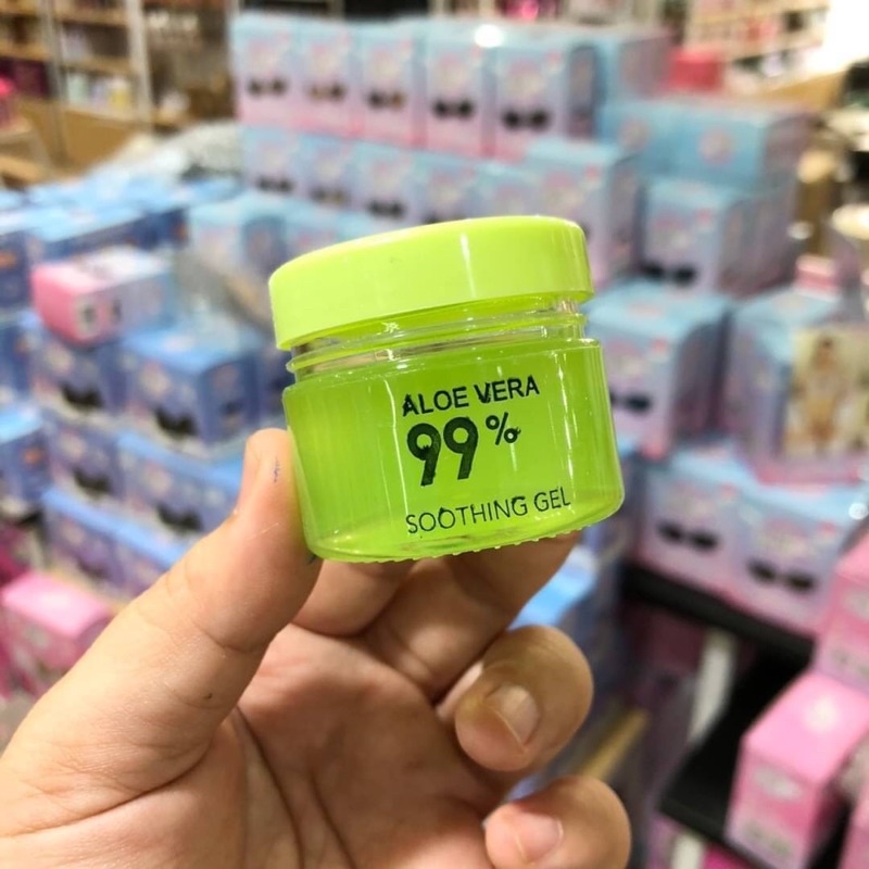 AISHALI Soothing and Moisture Aloe Vera 99% Lip Balm = No change color (lips) ลิปมัน ไม่เปลี่ยนสี