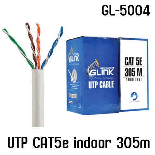 CAT5E GL-5004 GLINK 305m UTP CABLE INDOOR NW-GL-UT-CAT5E