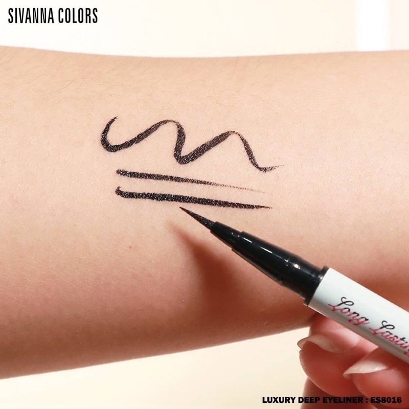 SIVANNA LUXURY DEEP EYELINER 0.1g✨ #ES8016 ซีเวนน่า คัลเลอร์ส ลักซูรี ดีพ อายไลเนอร์
