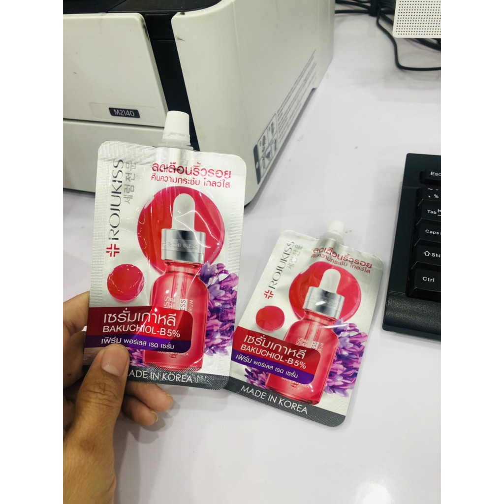 (1ซอง) Rojukiss Firm Poreless Red Serum โรจูคิส เฟิร์ม พอร์เลส เรด เซรั่ม 6มล