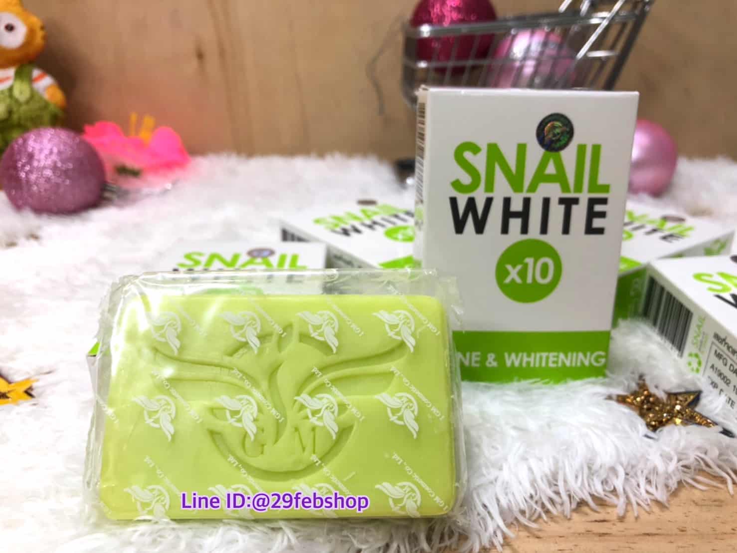 SNAIL WHITE x10 ACNE & WHITENING SOAP 70g
