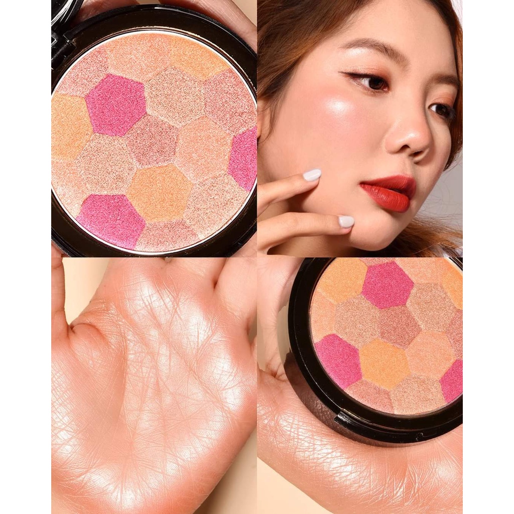 Merrezca Mineral Pearl Blush บรัชออน ปัดแก้ม เมอเรสก้า ปัดแก้มลูกบอล หน้าใส (302 double orange)
