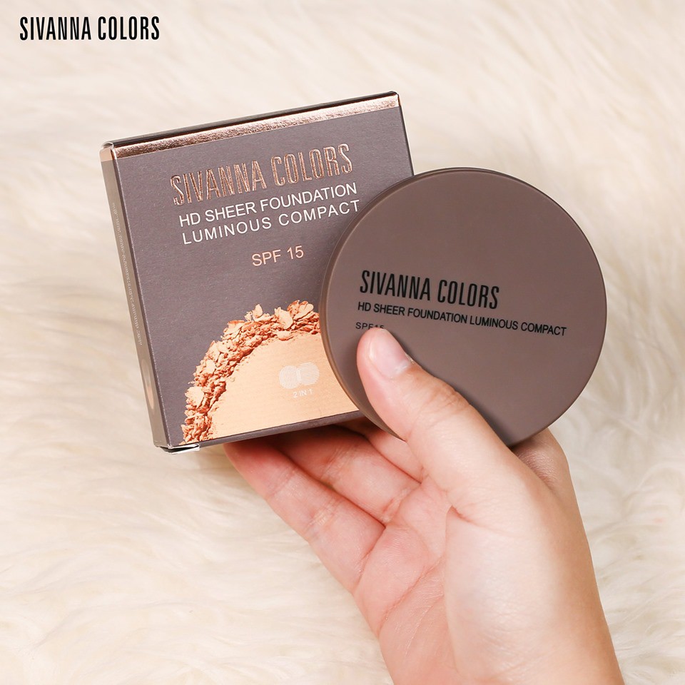 Sivanna Colors HD Sheer Foundation Luminous Compact HF2006 ซีเวียน่า แป้งผสมรองพื้น