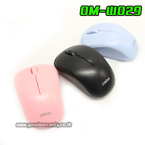 OMISA OM-W029 OMISA SILENT WIRELESS ไร้เสียงคลิก 2.4GHZ 1000DPI OM-W029 MO-OM-WL-029BK/BL/PK