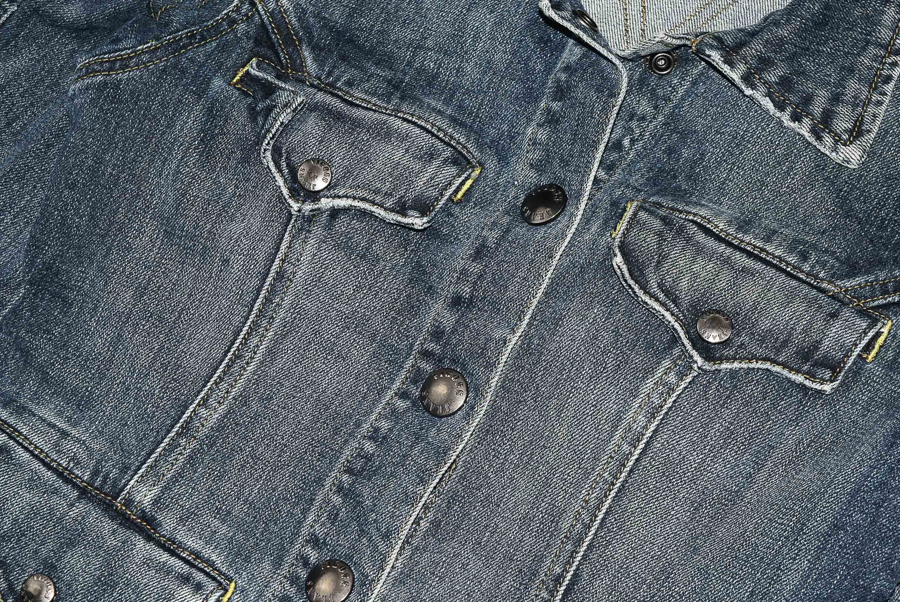 "เสื้อเด็ก" Vigoss อกจริง 31 ไซส์ 130 เสื้อแจ็คเก็ตยีนส์ แขนยาว เด็กหญิงชาย สีเข้ม กระดุมแป๊ก เนื้อผ้านุ่มทรงสวย ใส่คลุมกันแดด