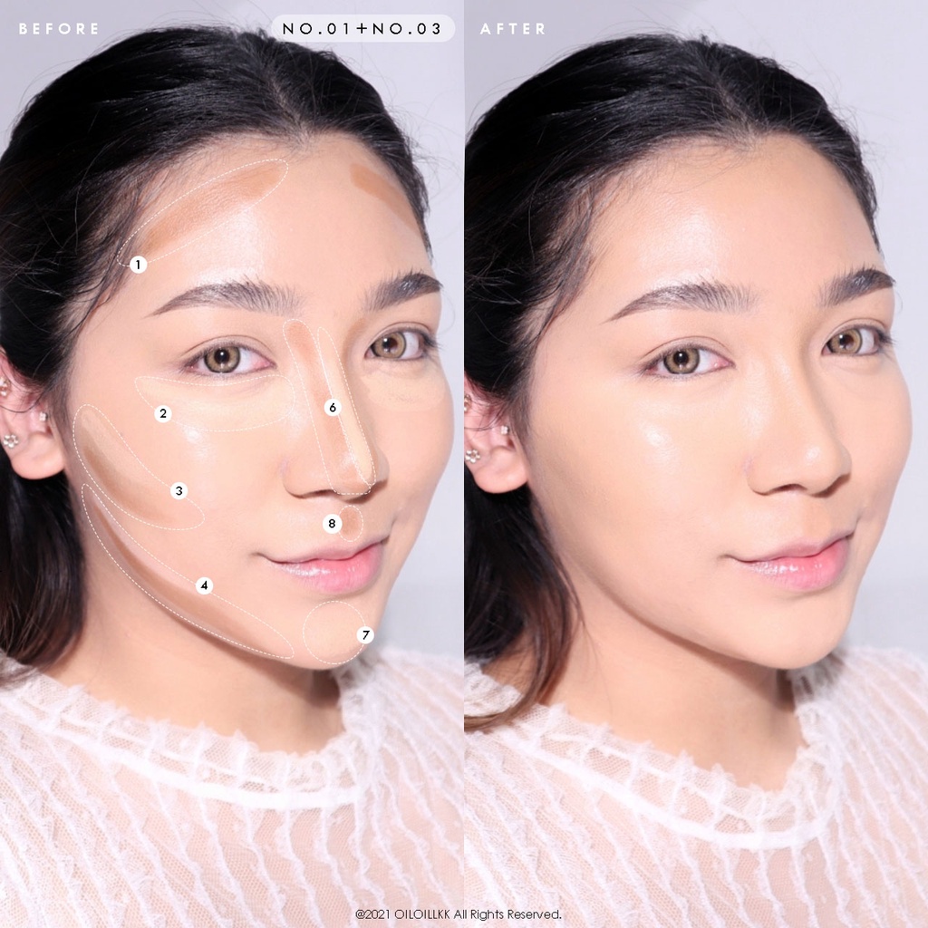 ❤ โอดีบีโอ 2in1 คอนซีลเลอร์ + เฉดดิ้ง ปกปิด เรียบเนียน 6g OD450 odbo Fix Stick Concealer Shading