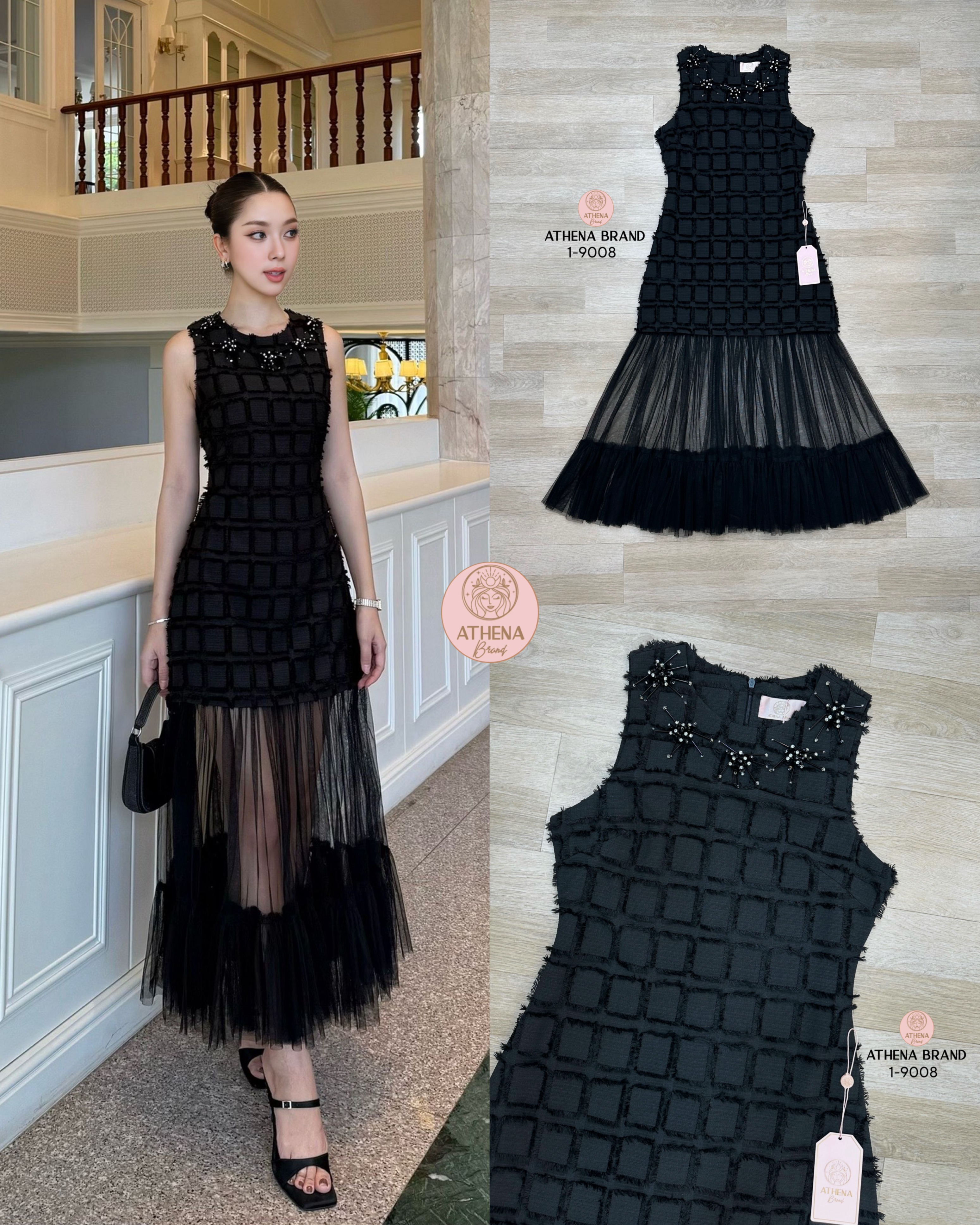 Maxi Dress ดีไซน์สุดเก๋แต่งดอกไม้3Dสวยหรูหราโดดเด่น ตัดต่อแต่งผ้าตาข่ายใช้ผ้าเยอะมากๆ เนื้อผ้าดี๊ดีมีTexture งานมีซับใน สวมใส่แบบซิปด้านหลัง สวยสร้างเรื่องสามารถใส่ออกงานได้เลยค่า #Athenabrand #ป้ายAthena #เสื้อผ้างานป้าย #ชุดเดรส #ชุดกระโปรง #ชุดไปเที่ยว