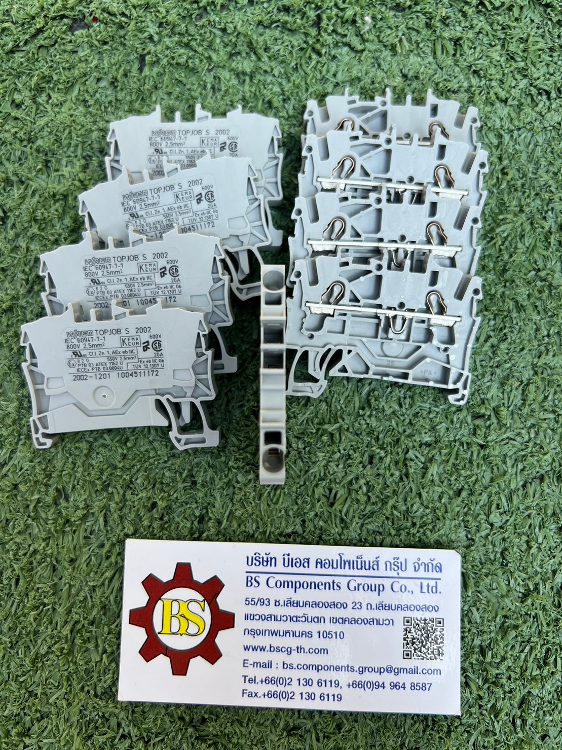 WAGO : 2-conductor through terminal block; 2.5 mm²