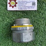 SEC : คอนเนคเตอร์ท่ออ่อนกันน้ำ สีเทา ตรง 1.1/4"