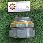 SEC : คอนเนคเตอร์ท่ออ่อนกันน้ำ สีเทา ตรง 2"