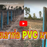 (คลิป) ไอเดียวิธีทำเทเสารั้วด้วยท่อพีวีซี PVC