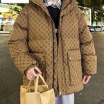 เสื้อดาวน์แจ็คเก็ตกันหนาวทรงโอเวอร์ไซ สำหรับใส่กันหนาวลุยหิมะ ใส่ติดลบได้ถึง -40 องศา ซิปและกระดุมสองชั้นพร้อมหมวกฮู้ด มี 2 สี