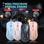 OKER X25 MOUSE USB 6D LED 1000DPI ไฟ7สี SKU-02947