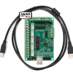 Interface Board MACH3 5 Axis Run On Win XP/7/8/10-32/64 bit + USB Cable + Manual + Plugin