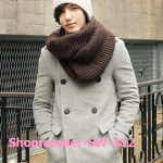 ผ้าพันคอขนสัตว์สำเร็จรูป เพิ่มความอุ่น ขนาด 130x30 cm