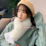 ผ้าพันคอขนเฟอร์รุ่นตะขอเกี่ยว ผ้าพันคอสำเร็จรูปอุ่นฟู นุ่มมาก สะดวกใส่ง่ายได้หลายแบบมาพร้อม 7 สี ขนาด 70 CM