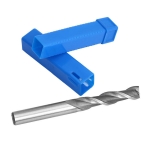 2 Flutes End Mill 4.0 mm. Extra long/HSS for Aluminum Dimensions: 4x6x19x63