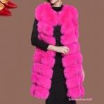 เสื้อกั๊กเฟอร์กันหนาวตัวยาวจับลอนฟูฟู รอบอกถึง 44" มาพร้อม 9 เฉดสี