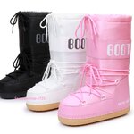 รองเท้าสกีแบบคนดัง Snow Boot บูทกันหนาวใส่เล่นสกี หิมะ แบบพื้นหนาอินเทรนด์ บูทสูงกลางน่องรองเท้าบูทสำหรับผู้หญิง ซับในหนากันหนาวติดลบ 40 กันน้ำ กันลื่น มี 3 สี 6 ลายให้เลือก ไซ 35 ถึง 42
