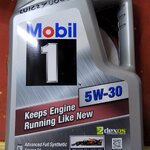น้ำมันเครื่องเบนซิน MOBIL 1 SAE 5w-30 สังเคราะห์ 100% ขนาด 5 ลิตร