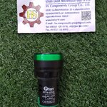 PTEN : PL.22mm (กลม) AD16-22D/S สีเขียว 220V