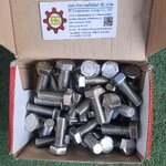 สกรูหกเหลียมมิลสแตนเลส 304 M16x40mm. (หัวน๊อต+แหวน อีแปะ