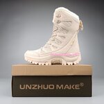 รองเท้าหิมะกันลื่น รองเท้าบูธใส่ลุยหิมะพื้นยางกันลื่น 100% ซับในขนหนานุ่มนิ่มใส่สบายเหมาะสำหรับเดินนาน มาพร้อม 3 เฉดสี ไซให้เลือกเยอะ 36 ถึง 46