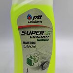 PTT น้ำยารักษาหม้อน้ำ ปตท Super Coolant สีเขียว สูตรผสมเสร็จ ( ไม่ต้องผสมน้ำเพิ่มแล้ว ) ขนาด 1 ลิตร ราคา ขวดละ