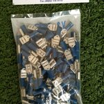 T.LUG : หางปลาตัวเมียเสียบเเบน-หุ้ม V2.5-7A, (Blue)