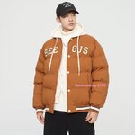 Hooded Coat เสื้อกันหนาวคู่รัก ใส่เป็นคู่ เป็นธีม เสื้อกันหนาวทรงเบสบอลพร้อมหมวกฮู้ด เหมือนใส่สองตัว ผ้าฝ้ายผสมเส้นใยโพลีเอสเตอร์เคลือบสารท้อนหยดน้ำไม่เปียก เสื้อกันหนาวสไตล์เกาหลี ใส่ได้ทั้งผู้ชายและผู้หญิง มี 4 สี