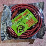 สายพ่วงแบตเตอรี่ ทองแดง ยาว 3 เมตร หนาพิเศษ 25 SQ ปลายที่คีบเป็นทองแดง เกรดAAA สามารถพ่วงได้กับรถยนต์ทุกชนิด ดีเซล เบนซิน บรรทุก