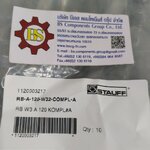 STAUFF : RB-A-120-W32-COMPL-A Round Steel U-Bolt OD100 Carbon Steel, zinc-plated,blue-chromated