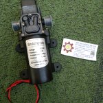 Micro Diaphragm Pump ปั้มน้ำ 24VDC แรงดัน 8 bar, เกลียวนอกเข้าออก G1/2 with Pressure switch