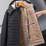 เสื้อแจ็คเก็ตบุนวมพร้อมซับในกำมะหยี่หนาใส่กันหนาวติดลบ เสื้อกันหนาวผู้ชายใส่ติดลบ หมวกฮู้ดถอดแยกได้ ใส่ได้แบบมีหมวกและไม่มีหมวก แต่งปกคอสูง ทรงเบสิคใส่ได้ตลอด มี 2 สี อกใหญ่สุด 53 นิ้ว