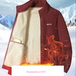 แจ็คเก็ตบุขนกันหนาวผู้ชายเสื้อโค้ทสั้นซับในบุขนหนาเหมาะกันหนาวอุณหภูมิเลขตัวเดียว มาพร้อม 4 เฉดสี มีไซส์ใหญ่ถึง 51 นิ้ว