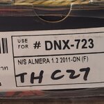 [DNX-723] COMPACT ผ้าดิสเบรคหน้า NISSAN ALMERA 1.2, NOTE 1.2 - TOYOTA YARIS , YARIS - ATIV 1.2 , SUPER CVT 2020 - ON รุ่น COMPACH NONO กล่องสีดำ (1ชุดมี4ชิ้น) ชุดละ
