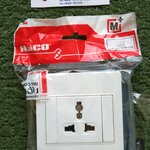 HACO : เต้ารับสากล 1 ช่อง M3N-U10 16A 250V