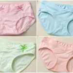 กางเกงในคนท้อง เซต 4 ตัว (ชมพู+ฟ้า+เขียว+ส้ม) เอวต่ำ ไม่อึดอัด ไม่รัดมดลูก ไม่กดทับแผลผ่าตัด