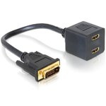 Cable DVI 24+1(M) / HDMI(F)x2 CA-DV-HM-24101