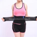 BLACKSAFETH เข็มขัดรัดเอว เข็มขัดบล็อคหลัง เข็มขัดพยุงหลัง รุ่น6310 สายสีดำ เสริมแกน 2 เส้น คาดสีน้ำเงิน * ส่งฟรี* WH-GE-HE-SAFET