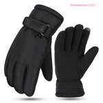 ถุงมือสกี ถุงมือกันหิมะ กันหนาวใส่ติดลบพร้อมสายปรับขนาดใส่ได้ทั้งผู้ชายและผู้หญิง พร้อมทัชสกรีนเฉพาะสีดำ มี 5 สี